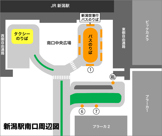 駅南バス地図