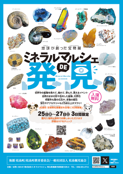 松島町/町島町教育委員会/一般社団法人松島観光協会後援。<br>各駅や公共施設にちらしを設置しています！ぜひ、手に取ってみてください