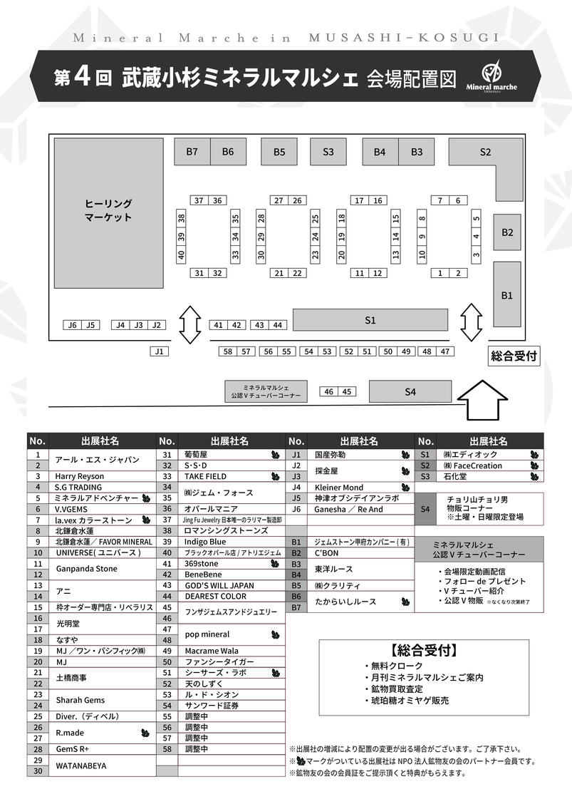 会場レイアウト