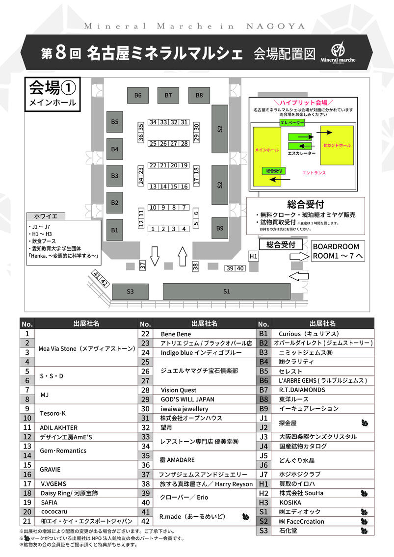 会場レイアウト